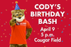 Columbus State to Celebrate Cody the Cougar’s 55th Birthday with Community Event
