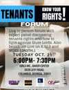 Forum Aims to Empower Columbus Tenants Facing Poor Housing Conditions